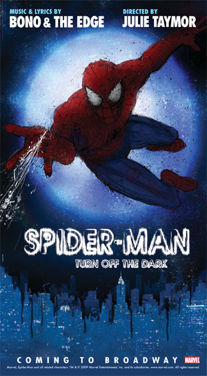 Spider-Man: Turn Off the Dark promotional poster.