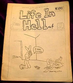 Cover of Life In Hell No. 4, published in 1978.