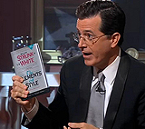 Steven-Colbert-with-Elements-of-Style-Fourth-Edition-William-Strunk-Jr.-Author-E.-B.-White-Author-Roger-Angell-Foreword