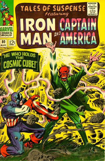 The Red Skull wielding the Cosmic Cube: Tales ...