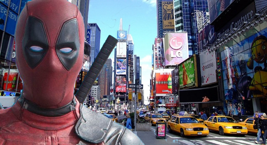 Deadpool In Times Square